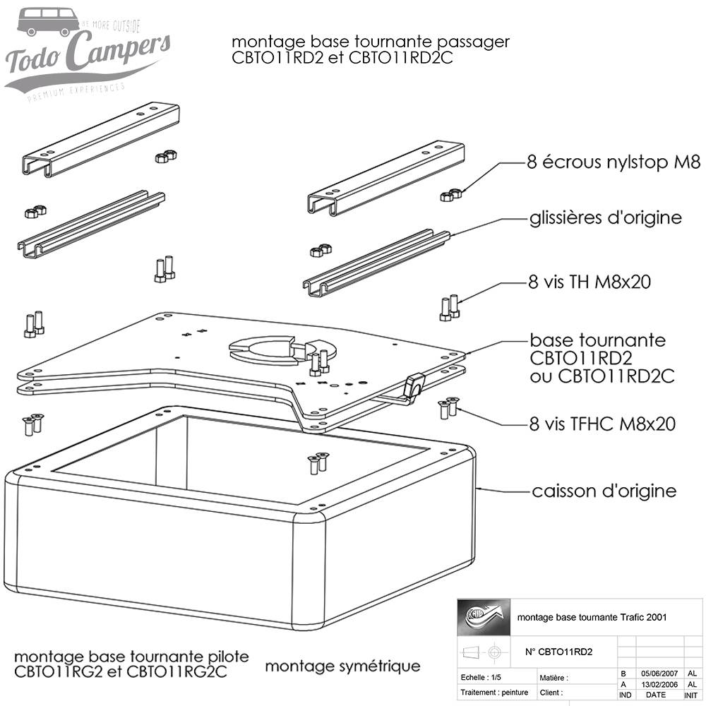 Planos para montagem da base rotativa