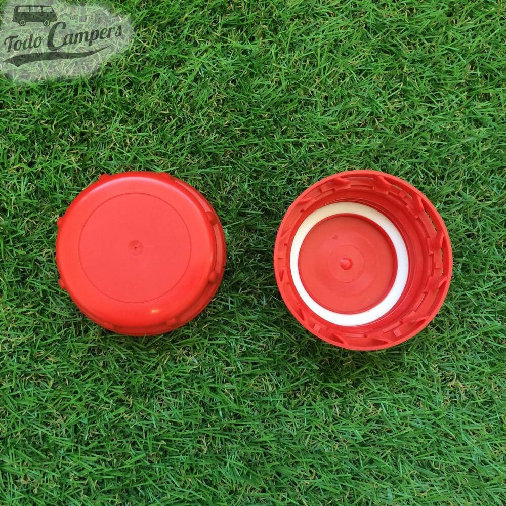 Interior e exterior de tampa suplente para jerricans