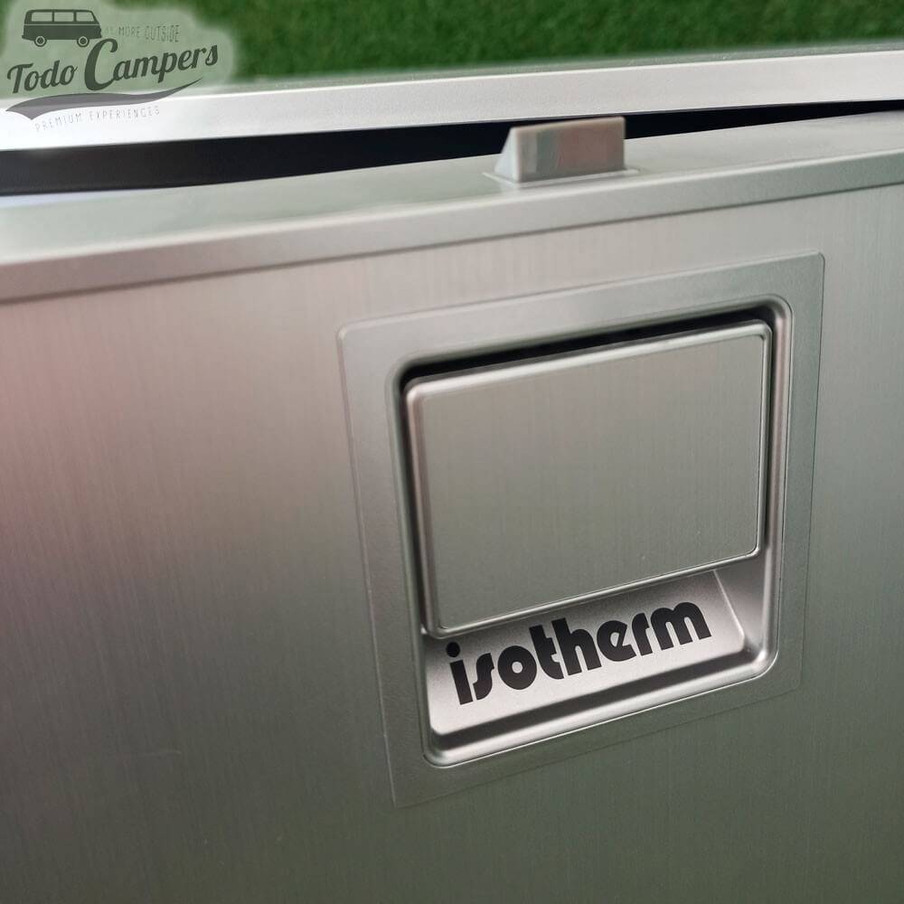 Puerta nevera Webasto Cruise Elegance de efecto acero inoxidable (color plata)