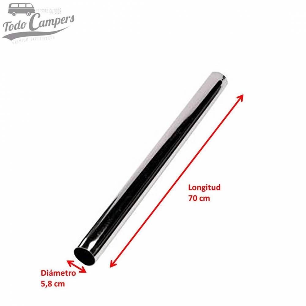 Medidas tubo cromado de 70 cm para soportes modulares de mesa