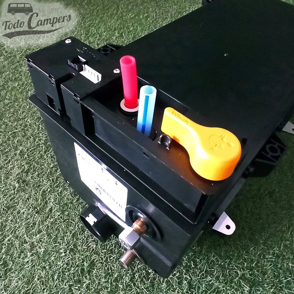 vista superior del Boiler Whale Expanse a gas de 8 litros