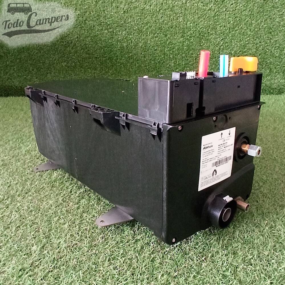 calentador de agua de la marca Webasto modelo ON BOARD para instalarse en el interior de tu furgoneta