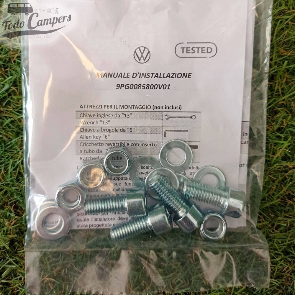 la Base giratoria CTA para Volkswagen incluye instrucciones y tornillería.