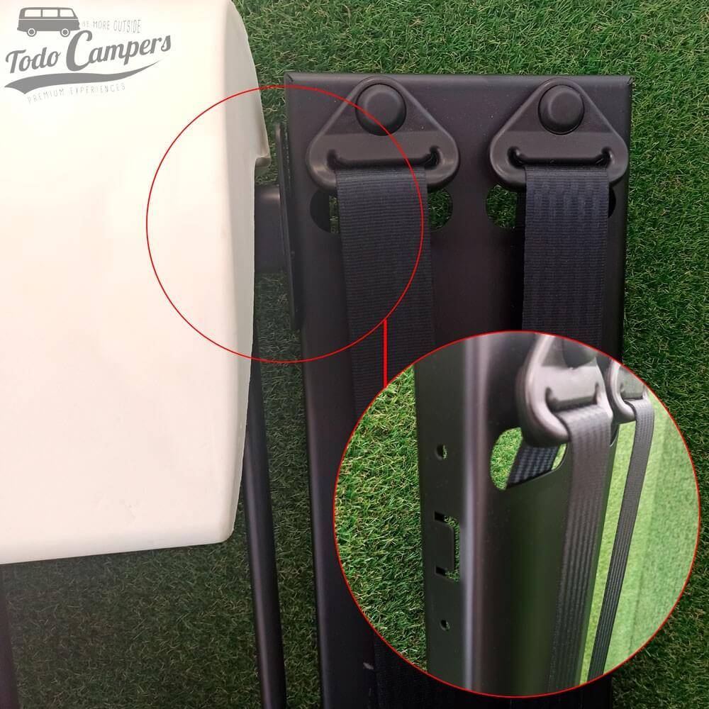 sietema de anclaje del reposacabezas CTA a la estructura de asientos