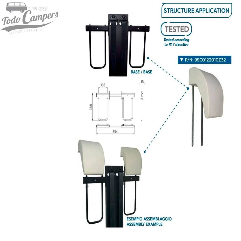 Ficha técnica del reposacabezas CTA