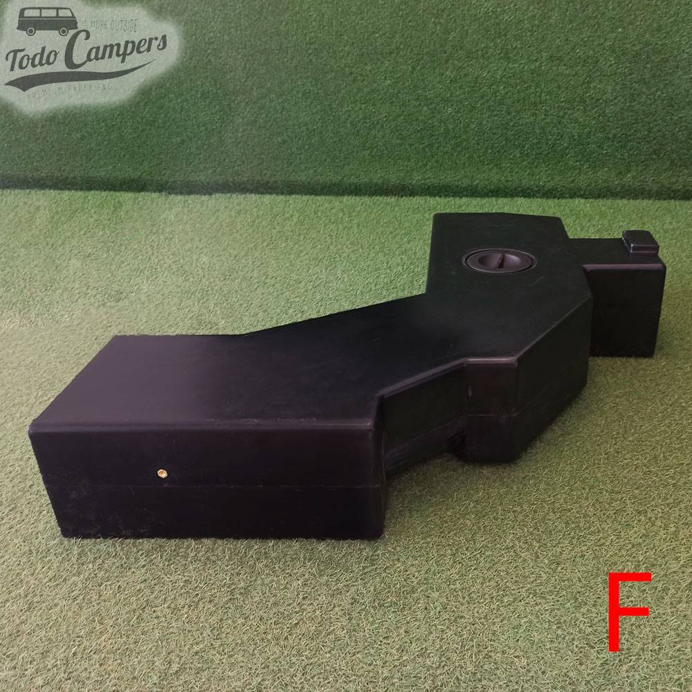 Cara F del depósito de aguas limpias para Volkswagen T5, T6 y T6.1 de 69L