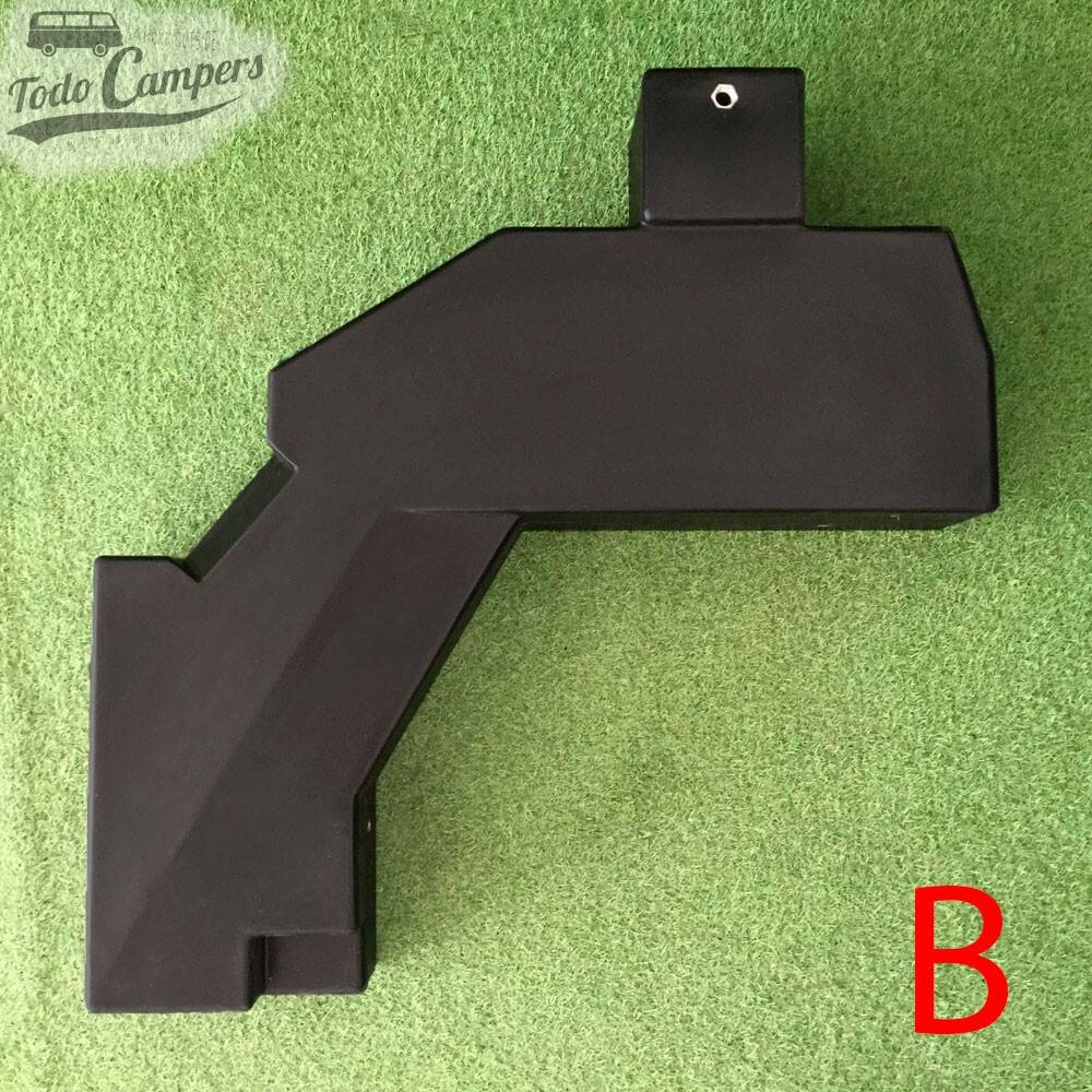 Cara B, fotografía de la parte inferior del depósito de agua para Volkswagen T5, T6 y T6.1 de 69L