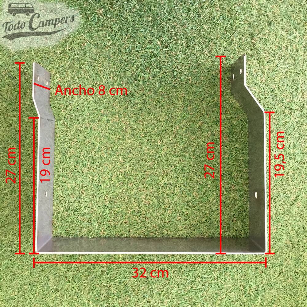 medidas da fixação A