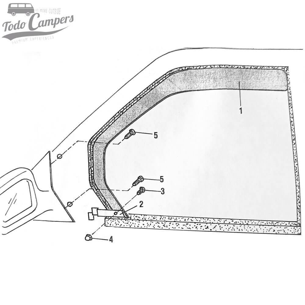 Esquema orientativo de montagem do defletor de Mercedes Vito