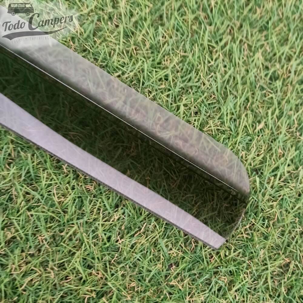 deflector gris ahumado de material de alta calidad