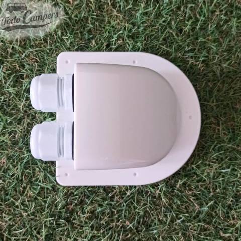 Pasatechos 2 vías para placas solares Color Blanco