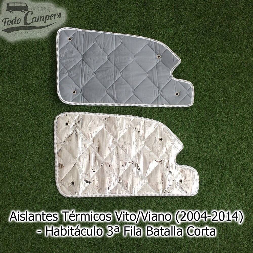 cortinas isotérmicas janelas carrinha habitáculo 3º fila modelo curto mercedes vito viano 2004-2014
