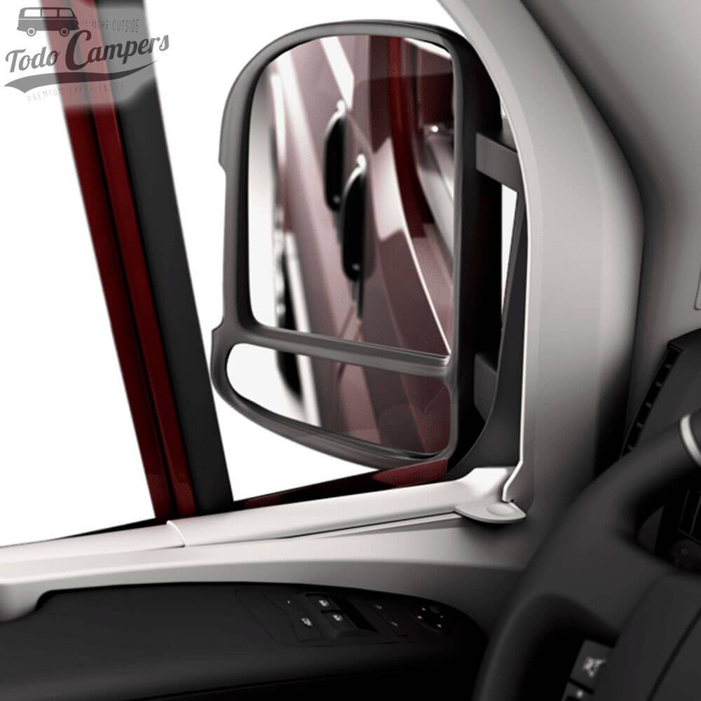 Store Dometic FP 300 con amplia visibilidad del espejo retrovisor.