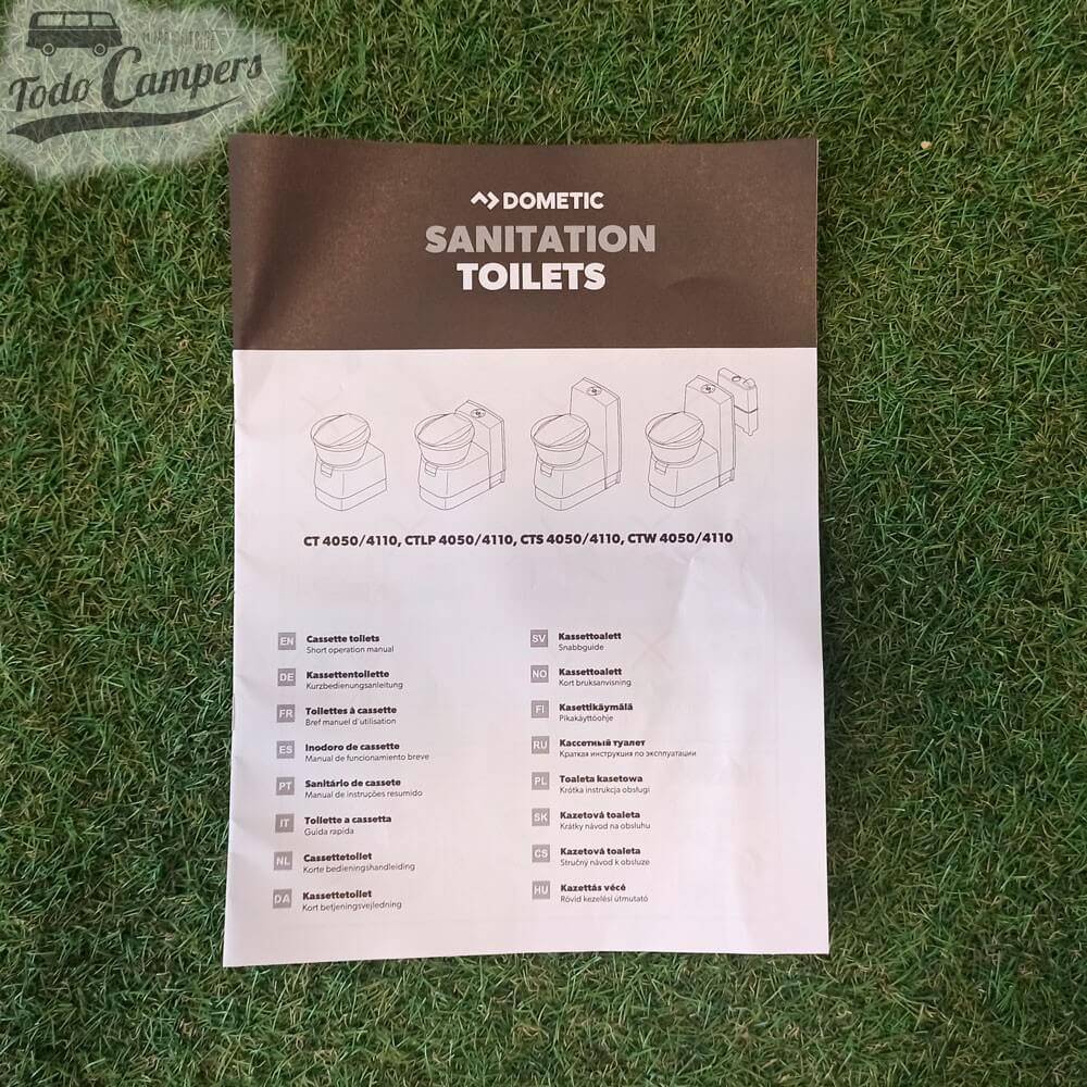 Manual de instrucciones del WC fijo de cassette Dometic CTS 4110