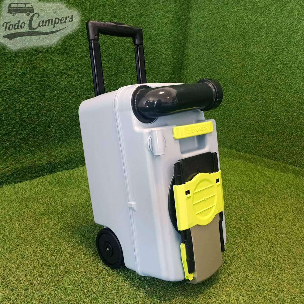 Depósito de águas sujas com pega para transporte