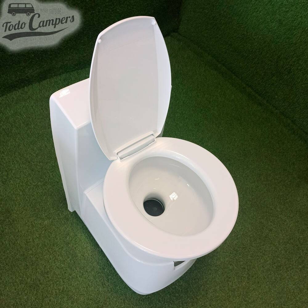 váter químico cerámico para camperizaciones fijas.