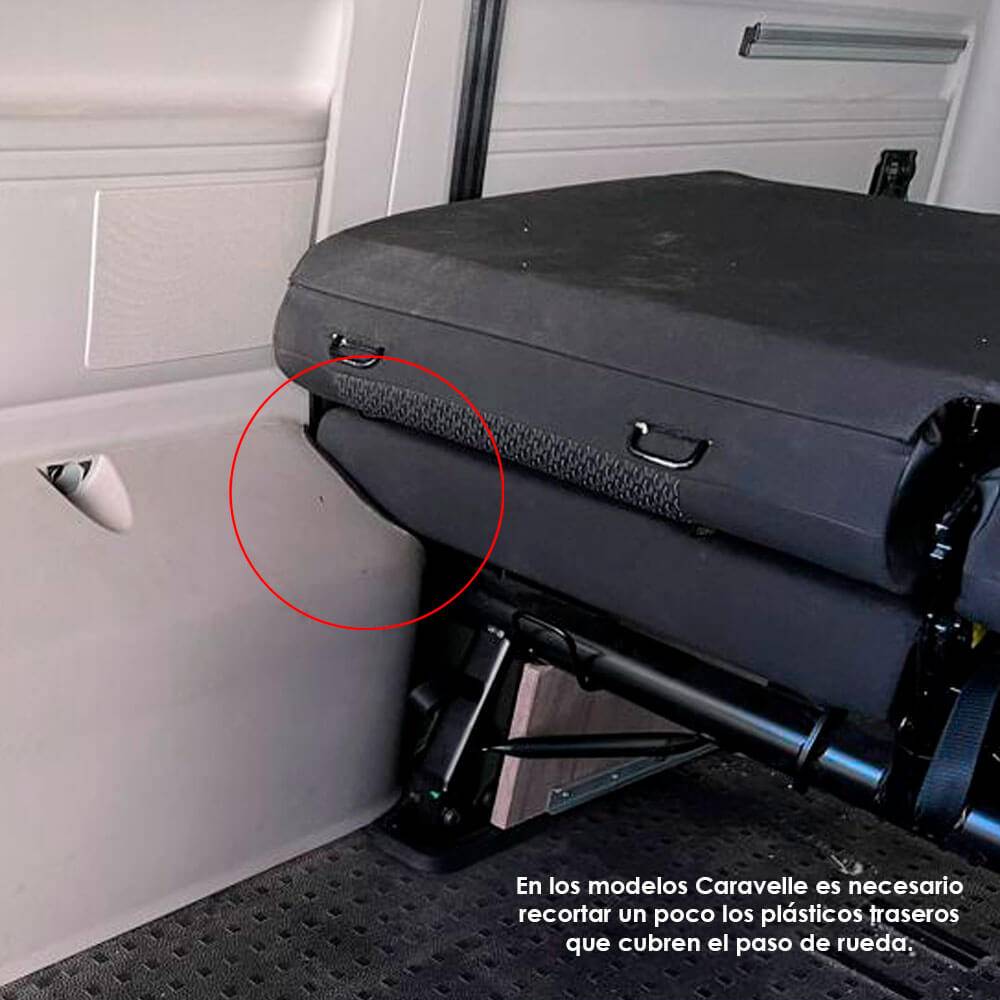 Anclaje ST1000 en modelo Caravelle.