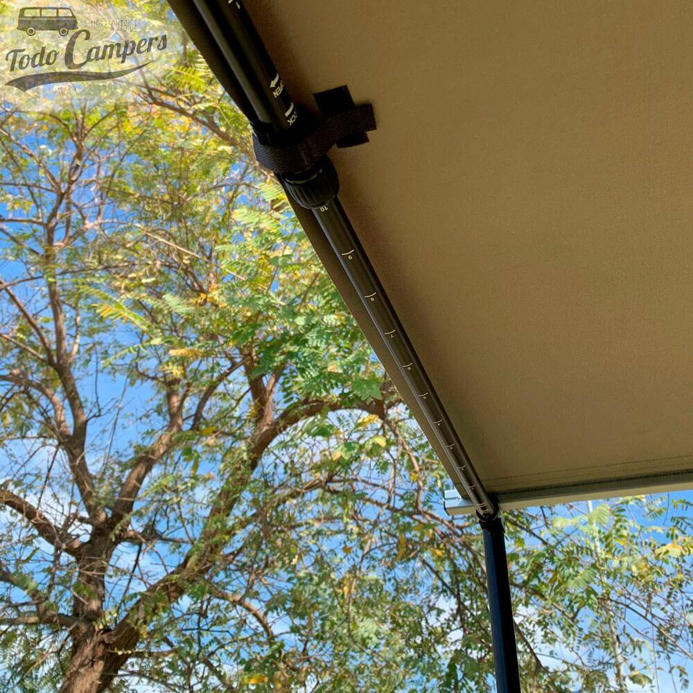 soportes telescópicos numeradas del toldo Spartacos 220