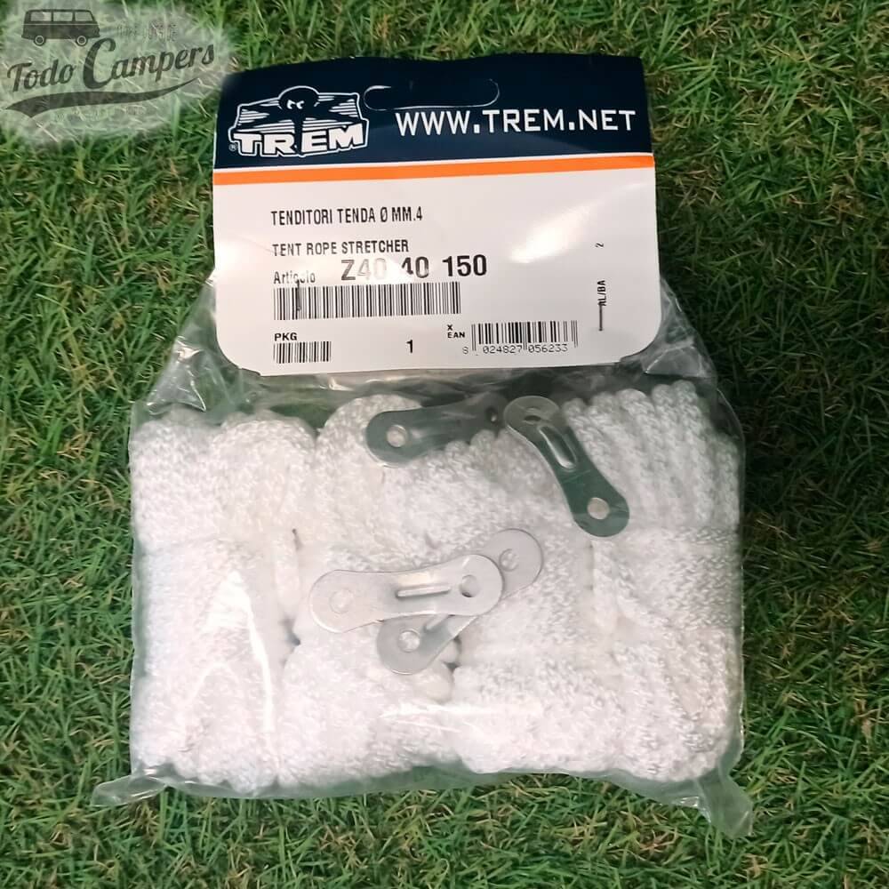 Cordas para fixação do toldo incluídas