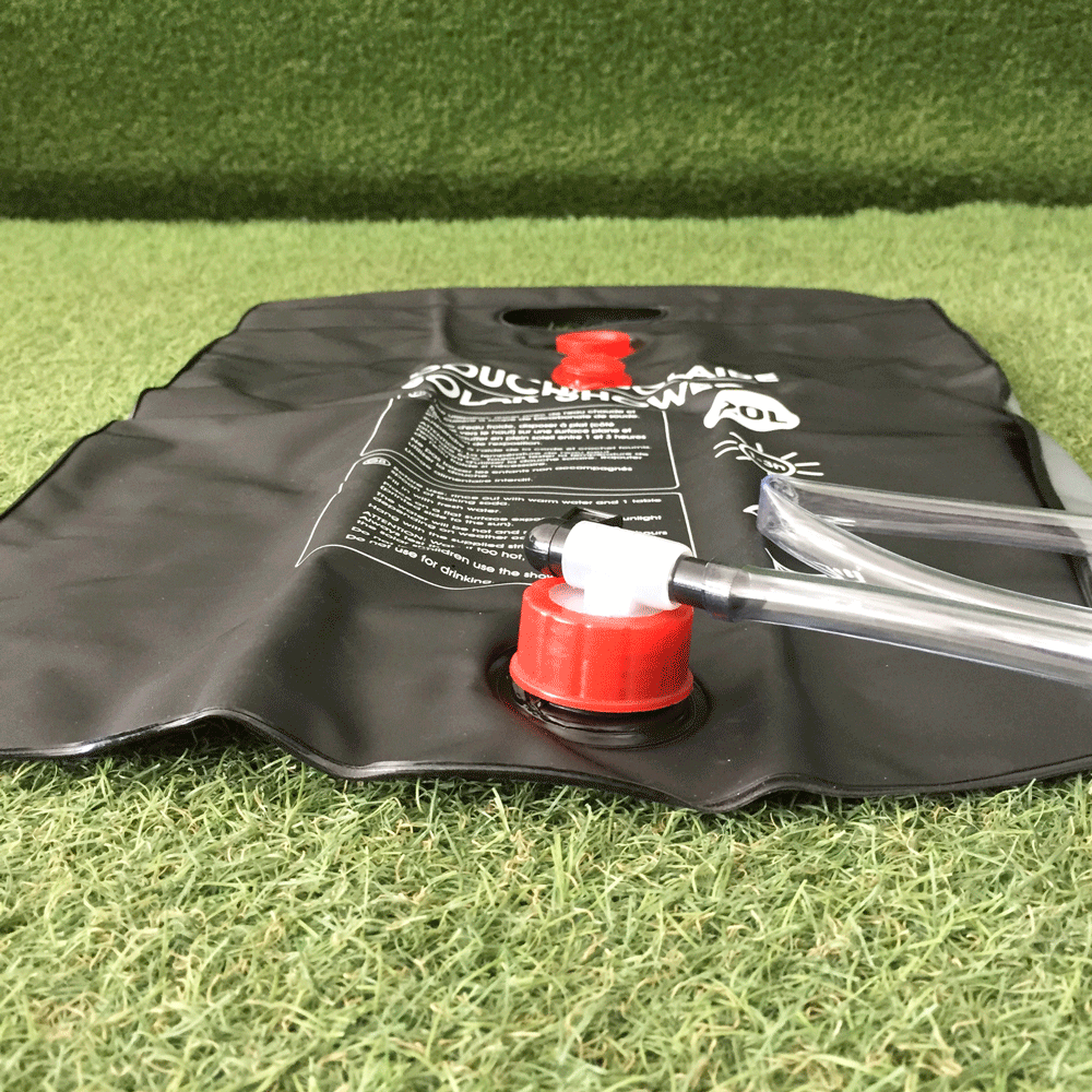 Conector de bolsa con manguera de Ducha solar de 20 litros