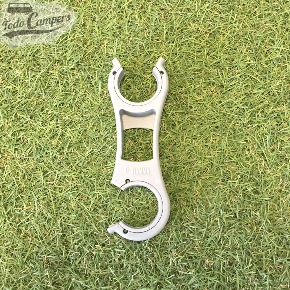 Clip de sujeción de portabicicletas Fiamma Rackholder - Gris