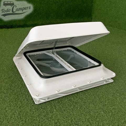 Claraboya Fiamma Turbo Vent 40 Premium de 40x40 cm Blanca