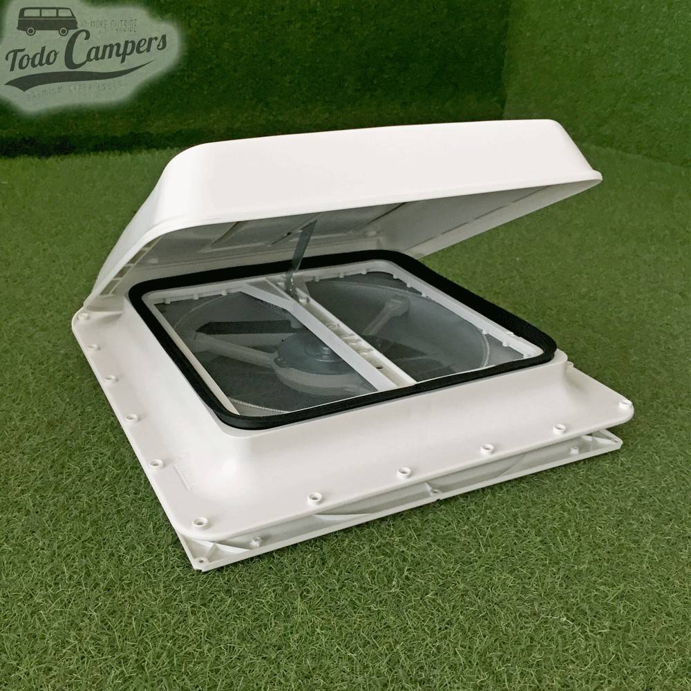 Claraboya Fiamma Turbo Vent 40 Premium de 40x40 cm Blanca