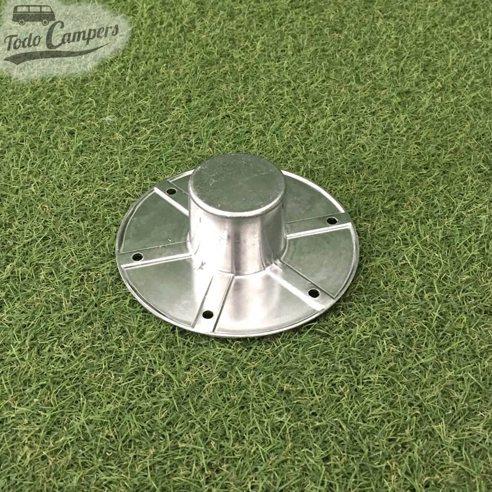 Conexión encastrable para soportes modulares de mesa.