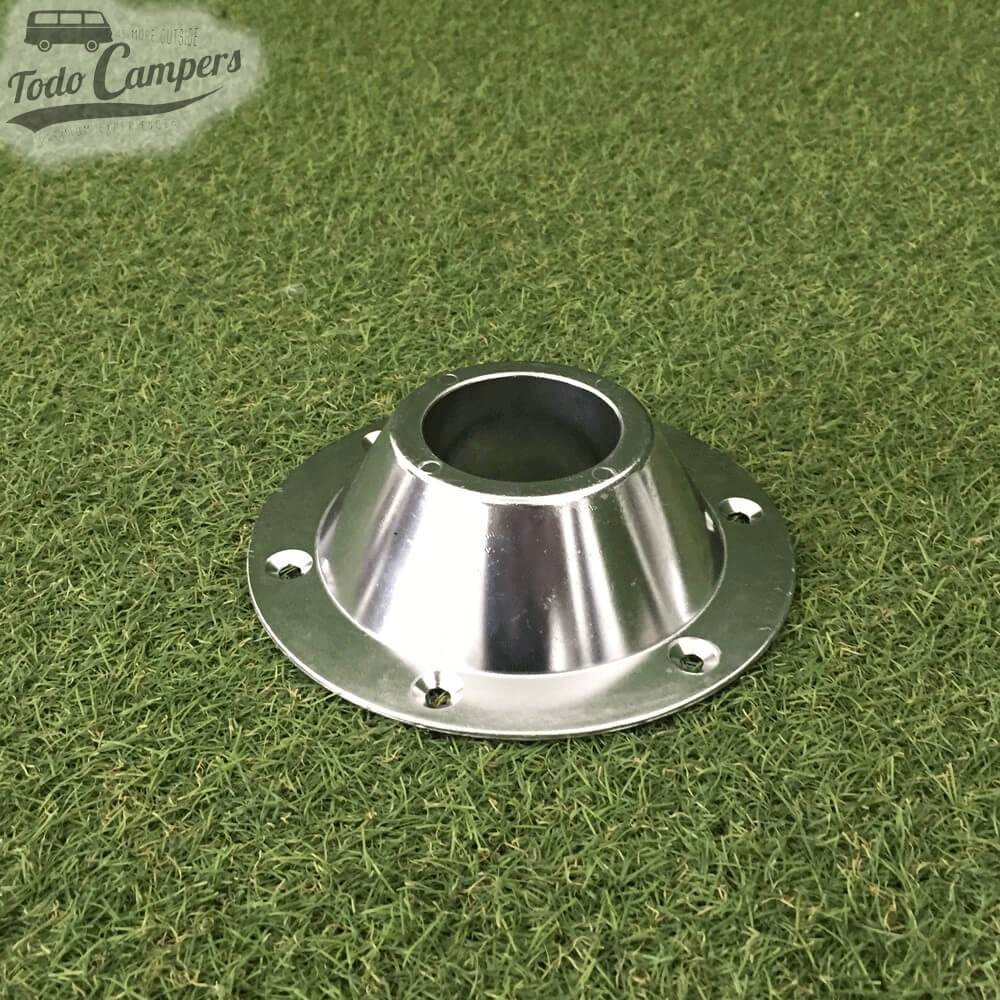 Conexión cónica para soportes modulares de mesa.