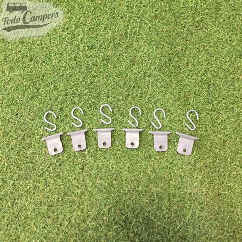 Kit 6 ganchos para toldos y avances Fiamma Kit Awning Hangers