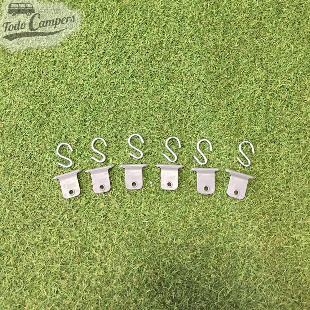 Kit 6 ganchos para toldos y avances Fiamma Kit Awning Hangers