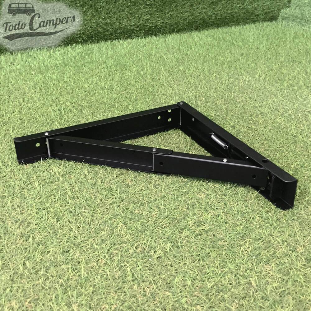 Escuadra Plegable 330 mm - Negra. Ideal para mesa extendida