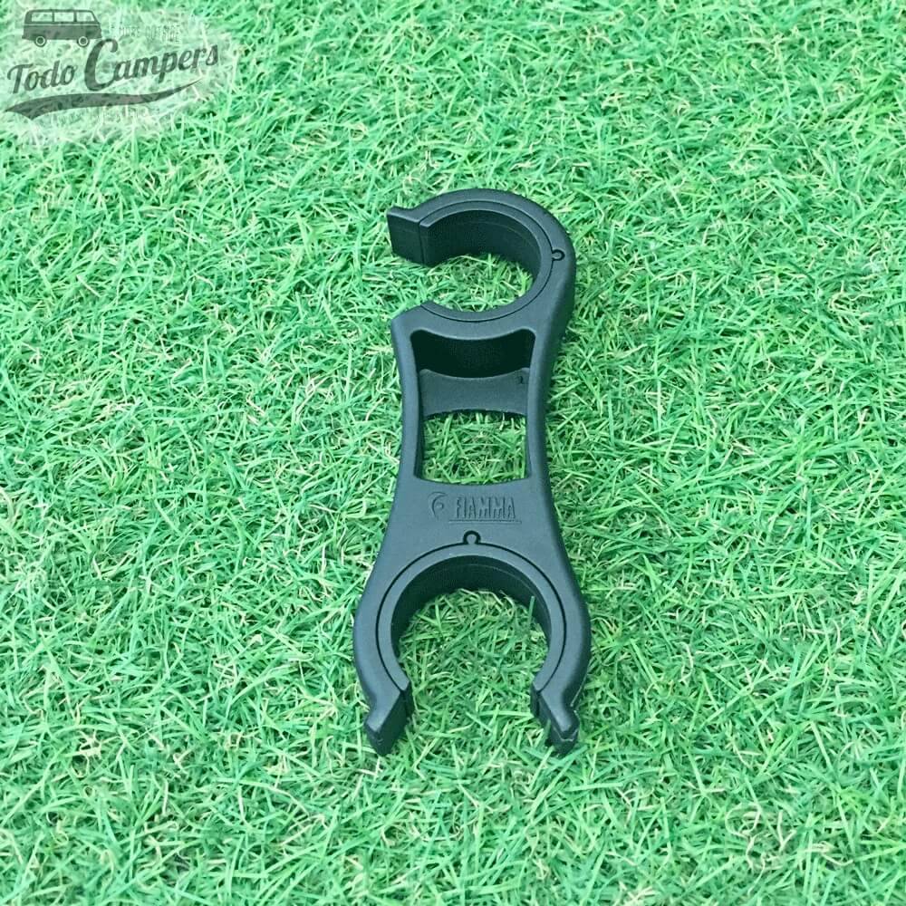 de sujeción de portabicicletas Fiamma Rackholder - Negro