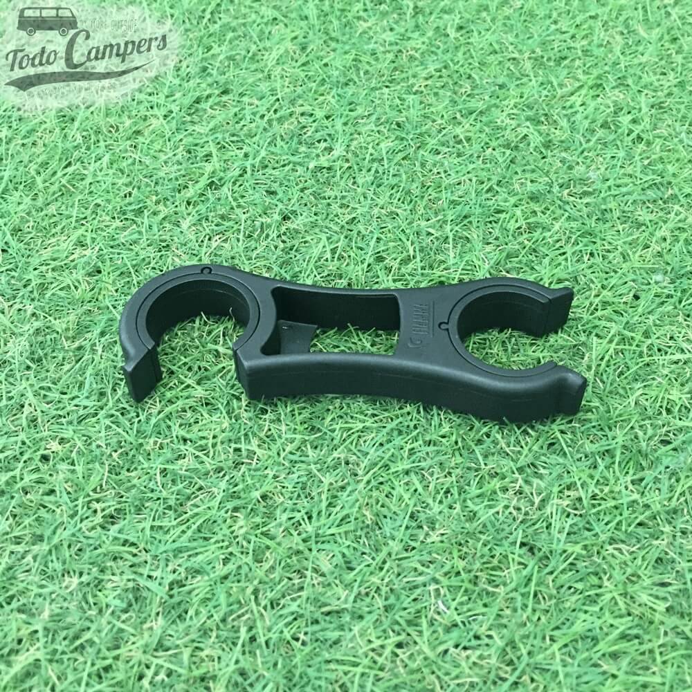 Clip de sujeción adicional o sustitutivo del de serie de tu portabicicletas Fiamma.