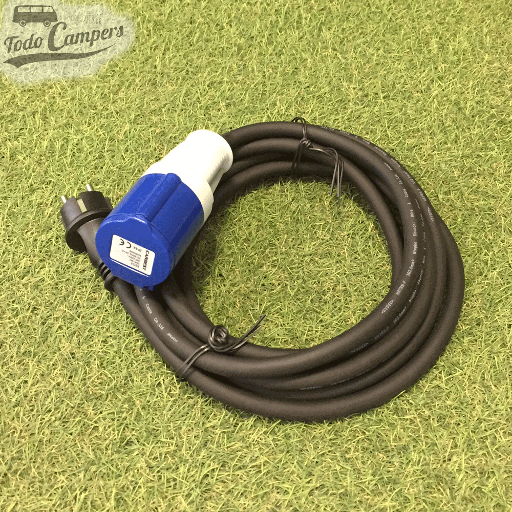 Cable adaptador enchufe Schuko a CEE.