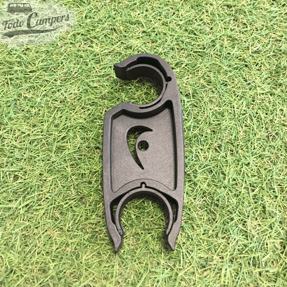 Clip de fixação Fiamma Rackholder Restyled - Preto