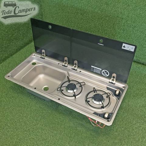 Fregadero-Cocina 2 quemadores MO9722L Dometic
