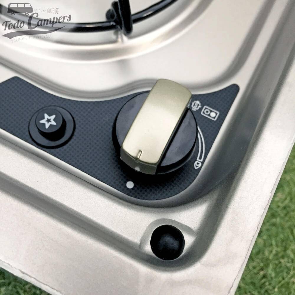 Detalle mando del gas