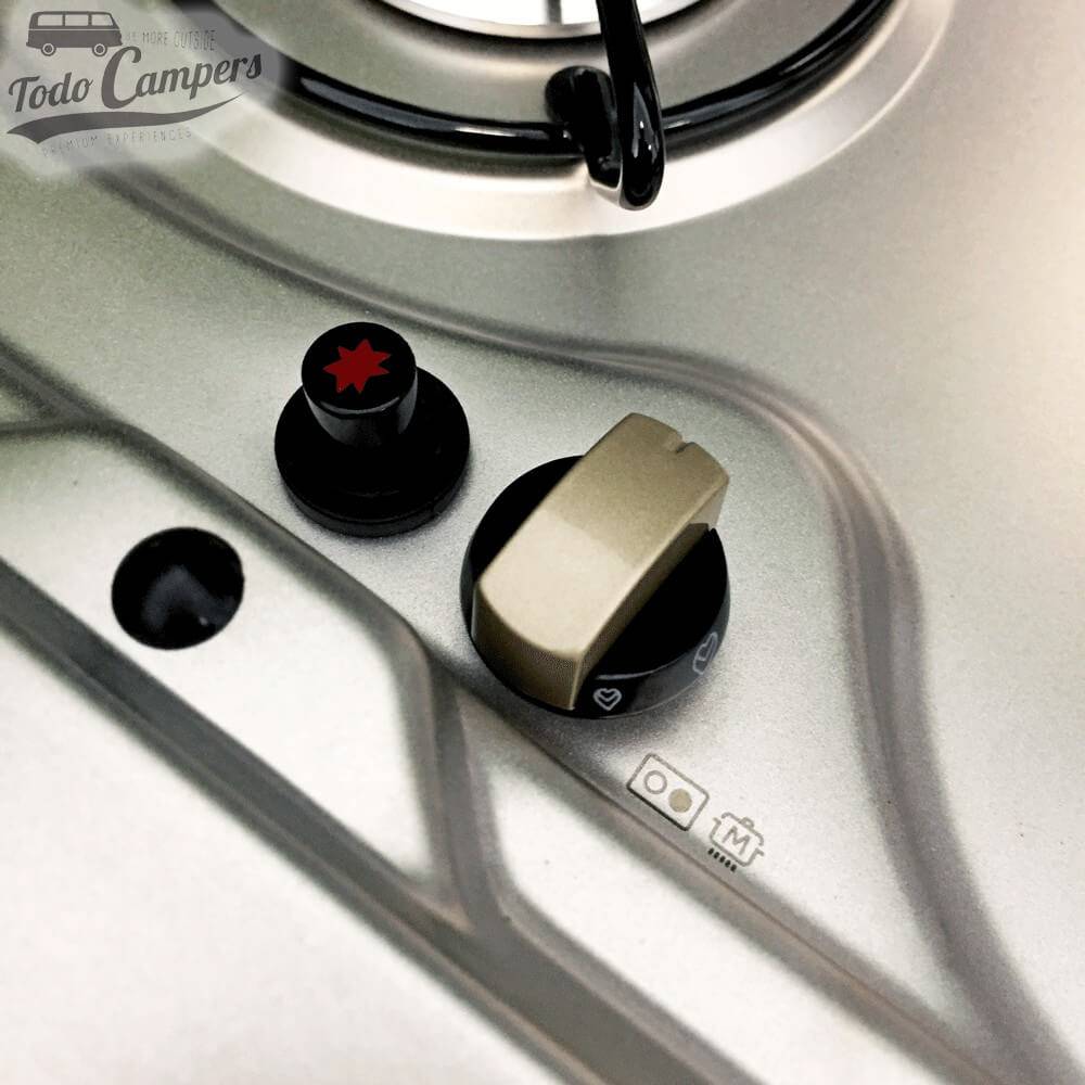 Detalles mando del gas