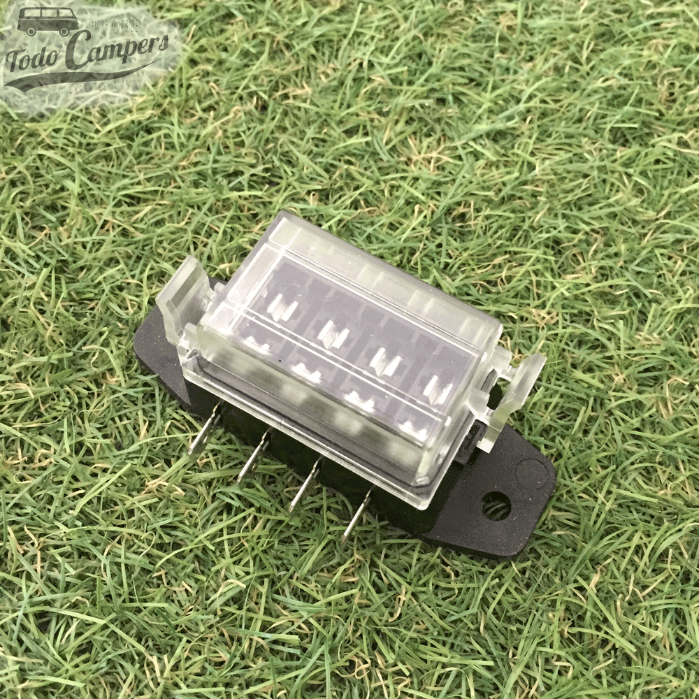 Caja portafusibles de 4 pins (no incluye fusibles).