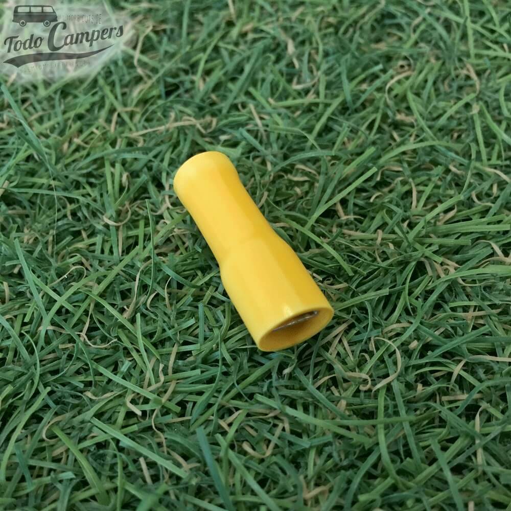 Terminal faston hembra recubierto de PVC para secciones de 2,5 a 6 mm