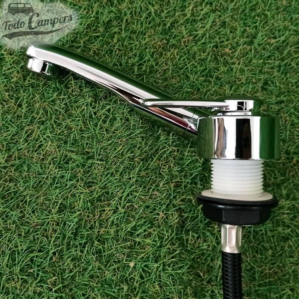 grifo monomando de agua fria con microinterruptor automático de 12V.