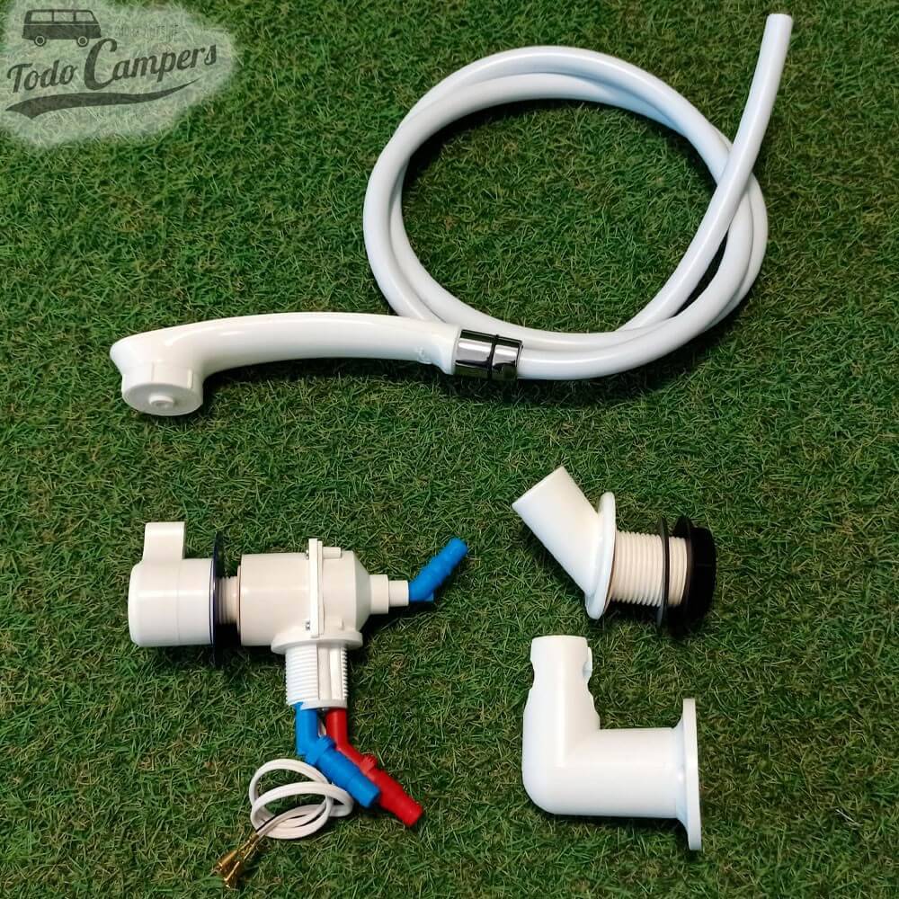 Torneira misturadora com chuveiro Comet London - Branco