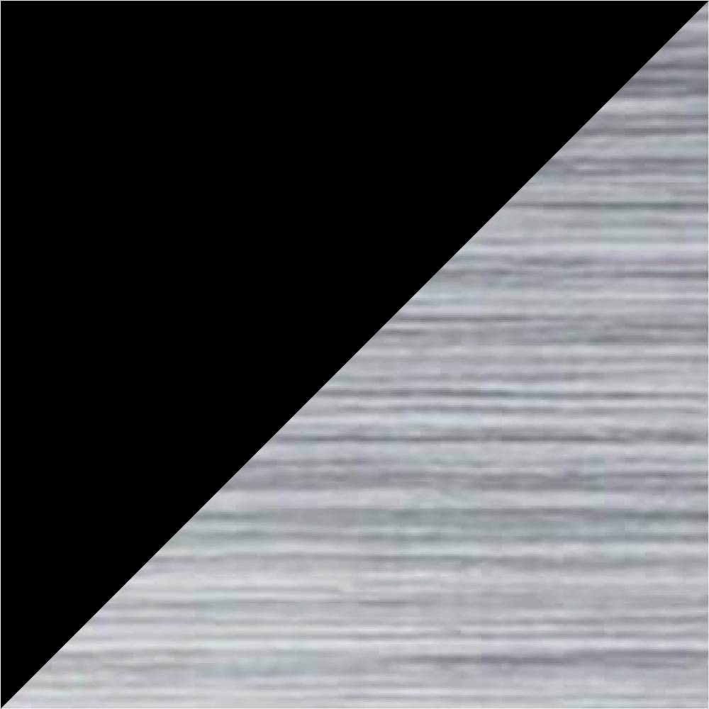 Carcasa negra (Deep Black) y tela gris (Royal Grey).