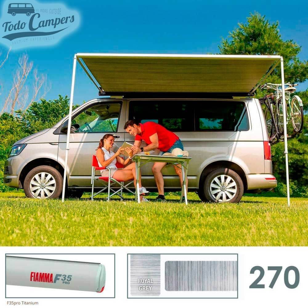 Toldo Fiamma F35 Pro 270 - Titanium - Royal Grey