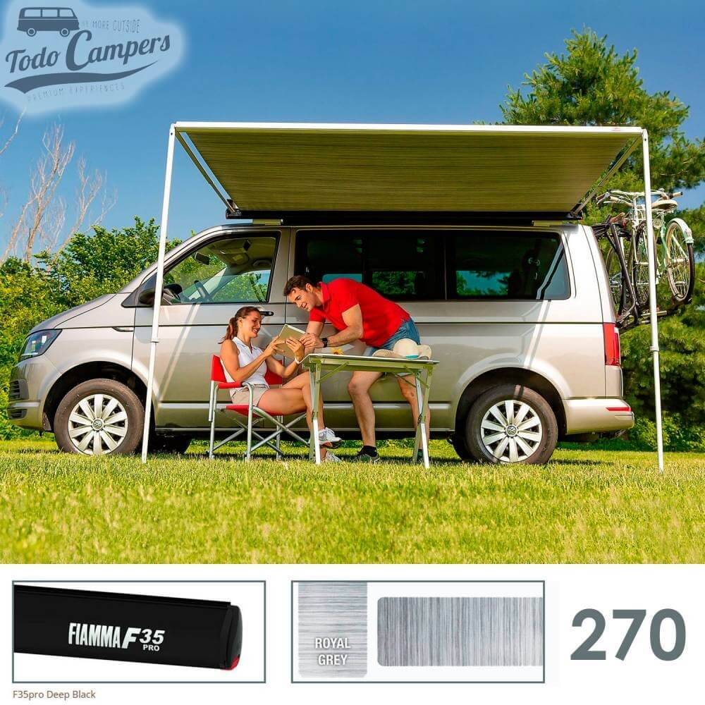 Toldo Fiamma F35 Pro 270 - Deep Black - Royal Grey