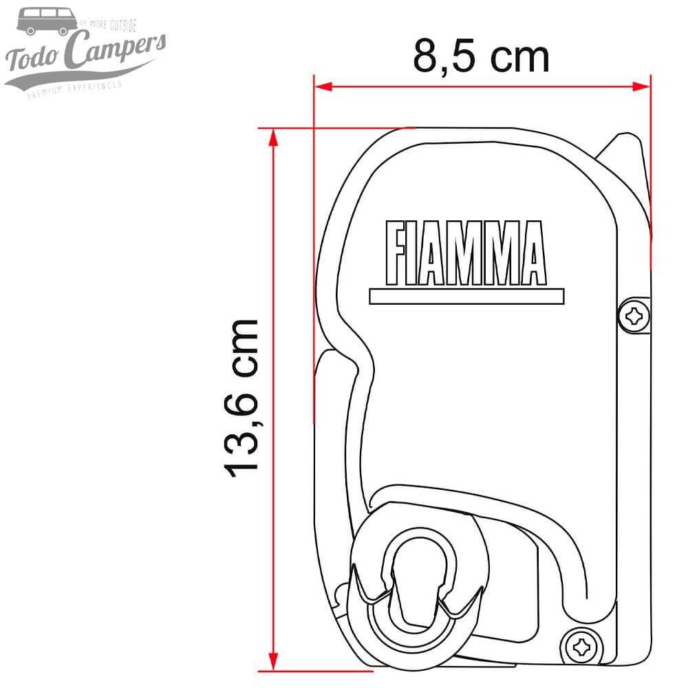 Esquema y medidas del toldo Fiamma F45s