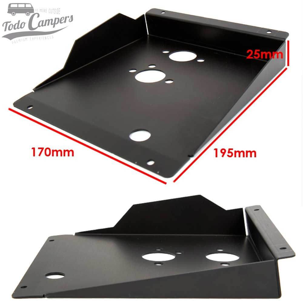 medidas del Soporte exterior de calefacción estacionaria para T5, T6 y T6.1- Carbest