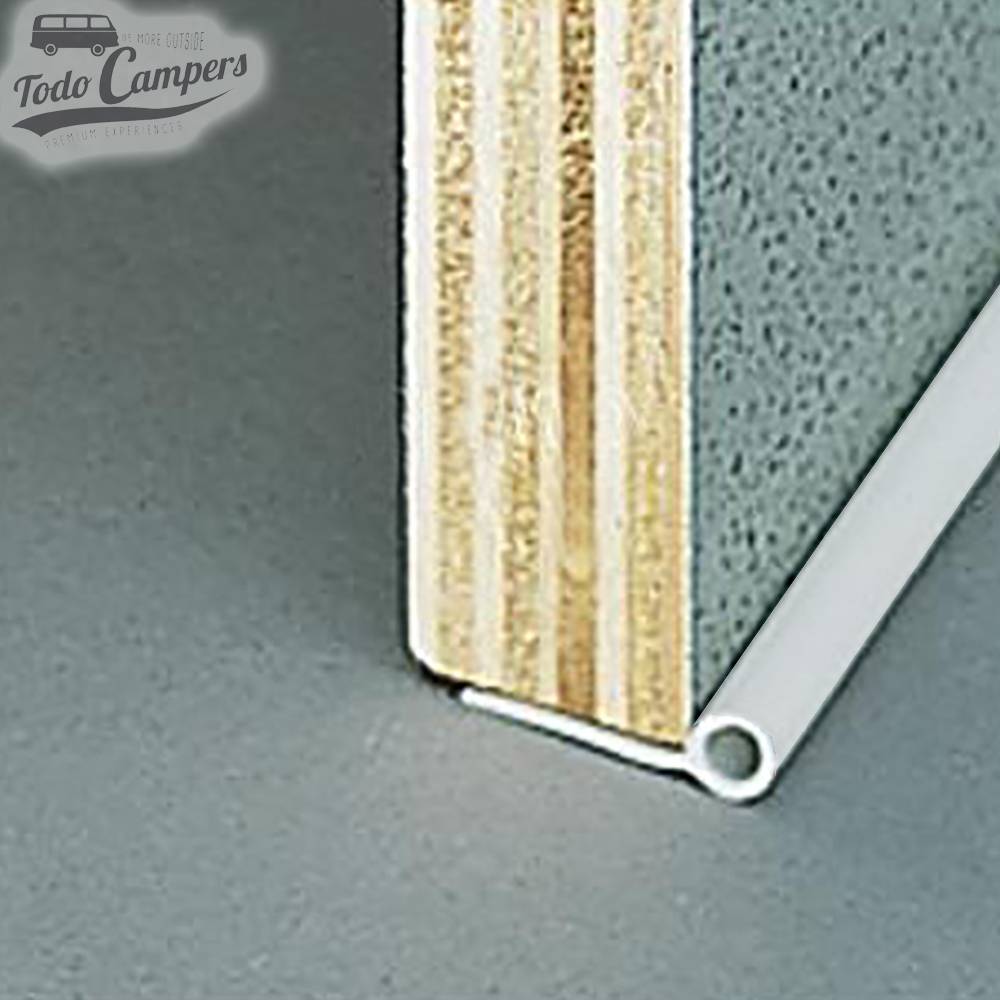 Perfil de Acabamento - Cinzento Prata - 5 metros