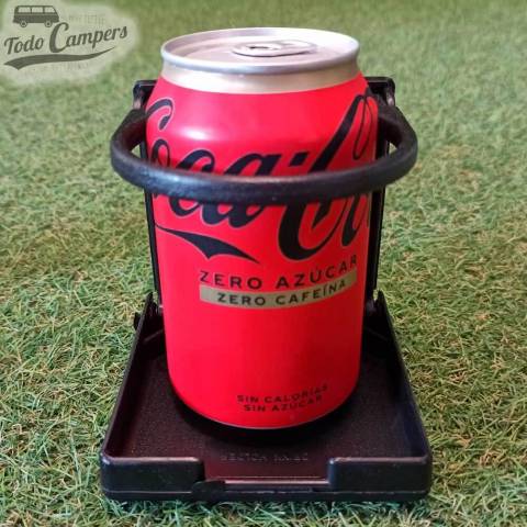 Posavasos plegable negro para tu furgoneta, autocaravana o caravana